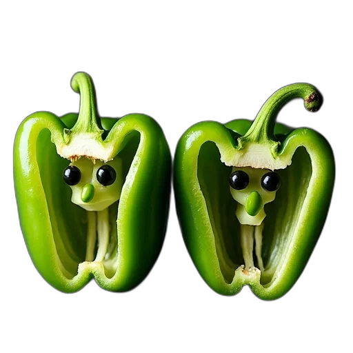 mask, food, face, jewelry, photorealistic, 3d render, concept art, two transparent PNG cut-out