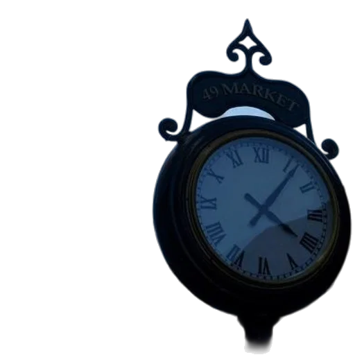 jewelry, staff, 3d render, photorealistic, clock, market, street, shows transparent PNG cut-out