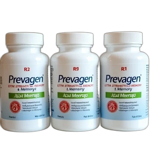 three, identical, bottles, prevagen, extra, strength, memory, supplement transparent PNG cut-out
