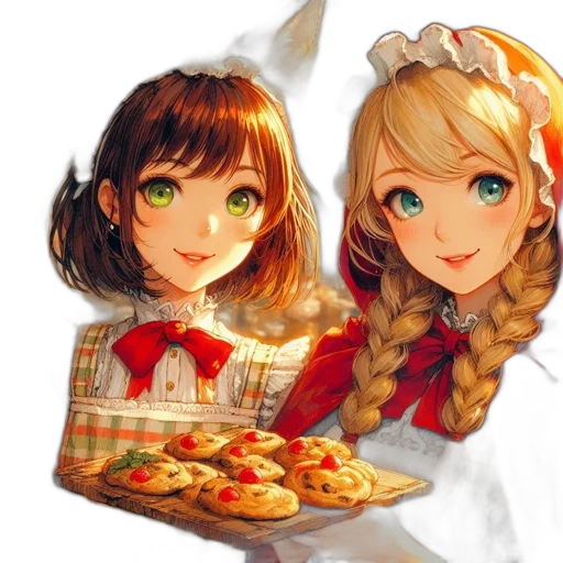 food, anime, pixel art, oil painting, photorealistic, snow, red, colorful transparent PNG cut-out