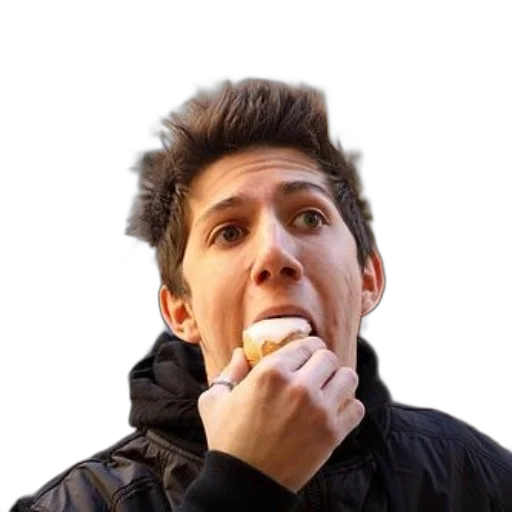 food, face, jacket, staff, photorealistic, 3d render, concept art, person transparent PNG cut-out