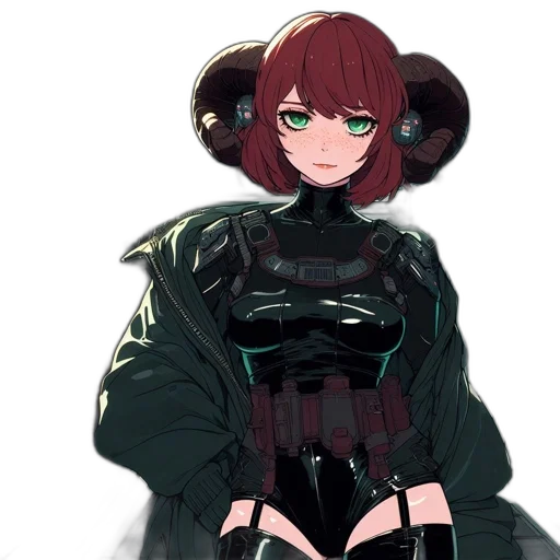 jacket, dress, weapon, staff transparent PNG cut-out
