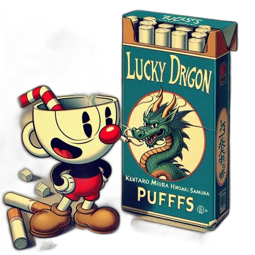 dragon, fantasy art, concept art, pixel art, comic book art, cuphead-like, figure, stands transparent PNG cut-out