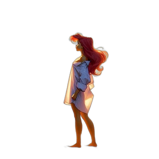 dress, hair, jacket, creature, concept art, watercolor, pixel art, comic book art transparent PNG cut-out