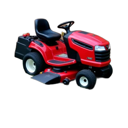 car, weapon, robot, 3d render, red, black, lawn, mower transparent PNG cut-out