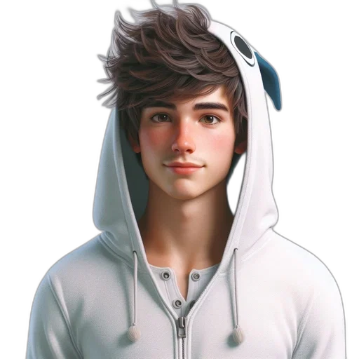 jacket, face, photorealistic, cartoon, concept art, pixel art, detailed, portrait transparent PNG cut-out