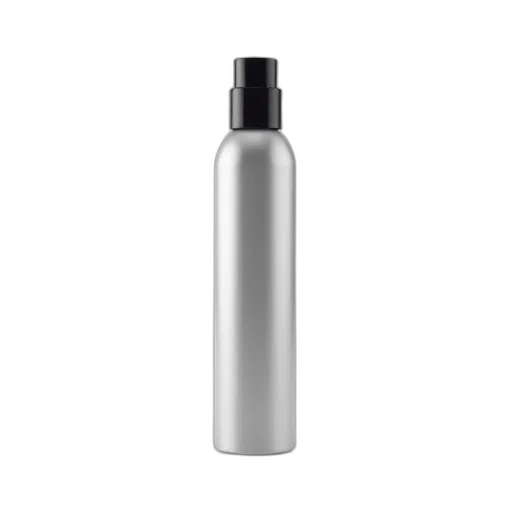 bottle, hair, sleek, silver, cylindrical, object, black, cap transparent PNG cut-out