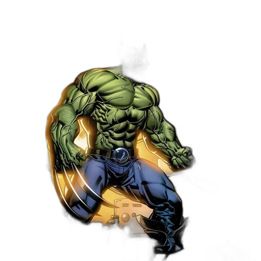 comic book art, concept art, fantasy art, pixel art, green, wolverine, his, signature transparent PNG cut-out