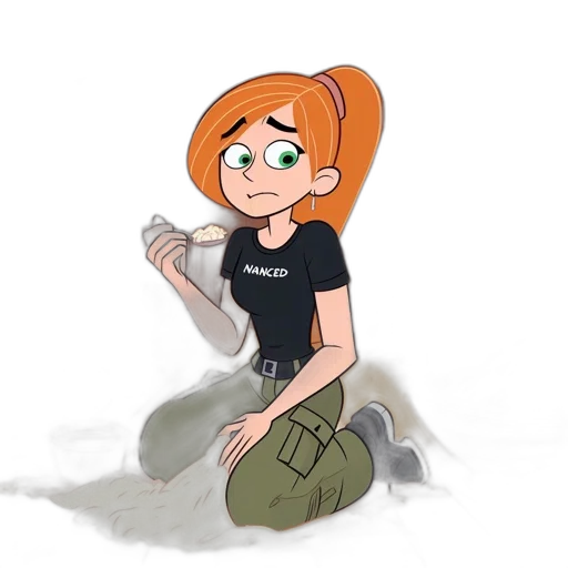 staff, weapon, hair, sword, cartoon, concept art, comic book art, pixel art transparent PNG cut-out