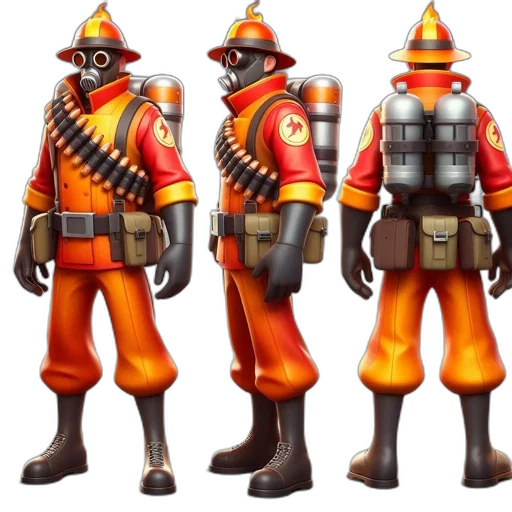 staff, concept art, 3d render, fantasy art, fire, red, character, model transparent PNG cut-out