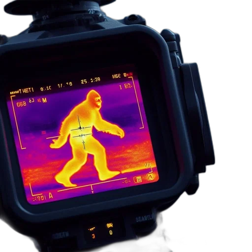 robot, jacket, creature, cyberpunk, vaporwave, neon lights, thermal, image transparent PNG cut-out