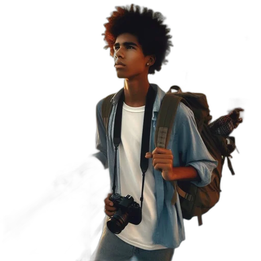 jacket, weapon, staff, face, concept art, photorealistic, fantasy art, cartoon transparent PNG cut-out