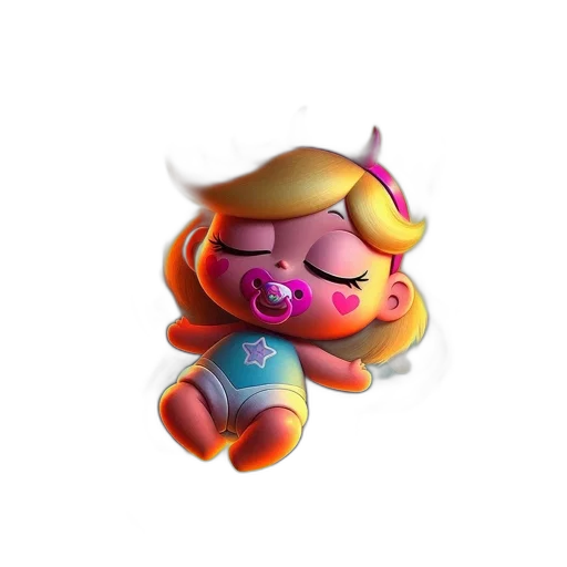 creature, robot, staff, mask, 3d render, vaporwave, concept art, pixel art transparent PNG cut-out