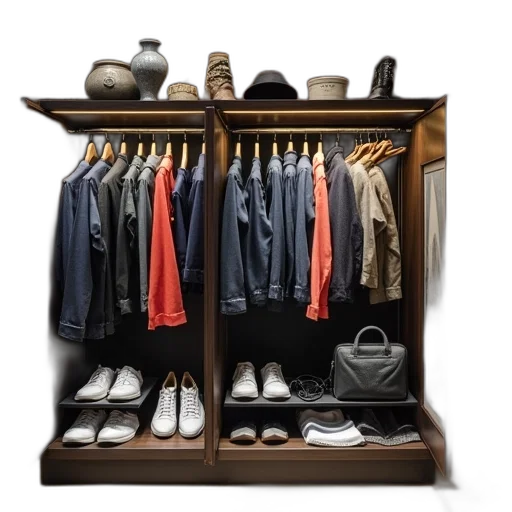 jacket, furniture, shoes, earth tones transparent PNG cut-out