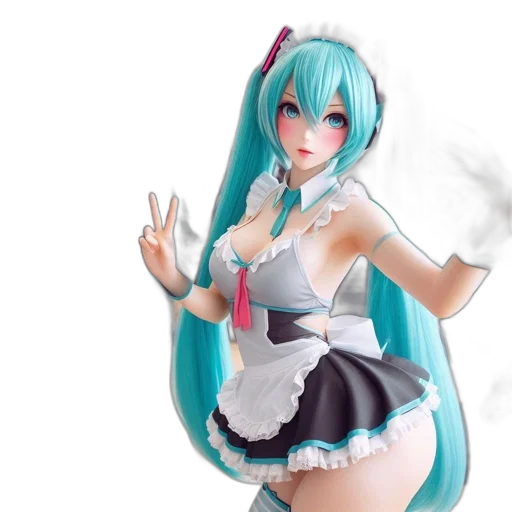 staff, dress, robot, 3d render, anime, concept art, fantasy art, woman transparent PNG cut-out