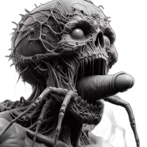 creature, mask, face, robot, concept art, 3d render, photorealistic, comic book art transparent PNG cut-out