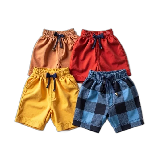 colorful, neon, red, set, four, pairs, children, plaid transparent PNG cut-out