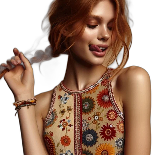 jewelry, dress, staff, photorealistic, fantasy art, concept art, earth tones, golden transparent PNG cut-out