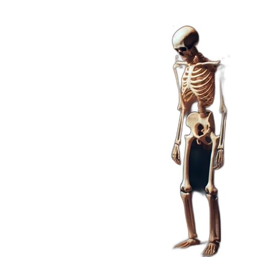robot, jewelry, staff, dress, concept art, 3d render, skeleton, stands transparent PNG cut-out