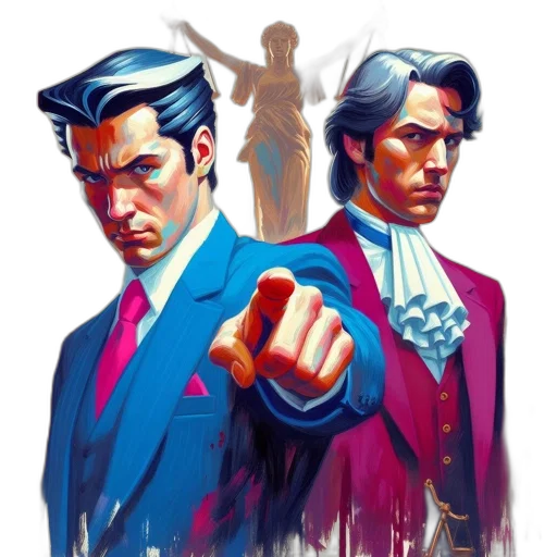 comic book art, concept art, pixel art, fantasy art, two, men, formal, attire transparent PNG cut-out