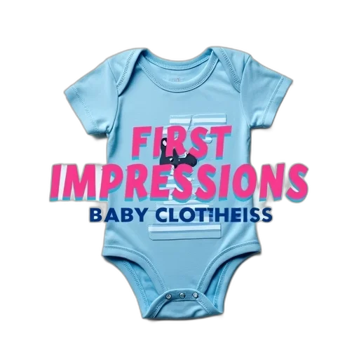 promotional, image, baby, clothes, featuring, blue, onesie, white transparent PNG cut-out