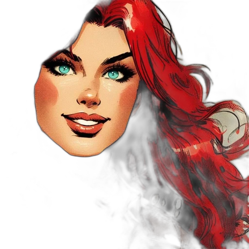 face, mask, fantasy art, comic book art, photorealistic, concept art, fire, red transparent PNG cut-out