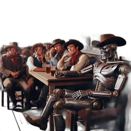 robot, furniture, staff, food, concept art, 3d render, photorealistic, oil painting transparent PNG cut-out