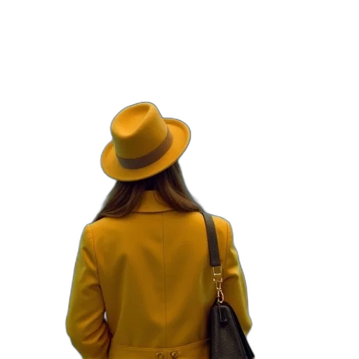 hat, jacket, dress, umbrella transparent PNG cut-out