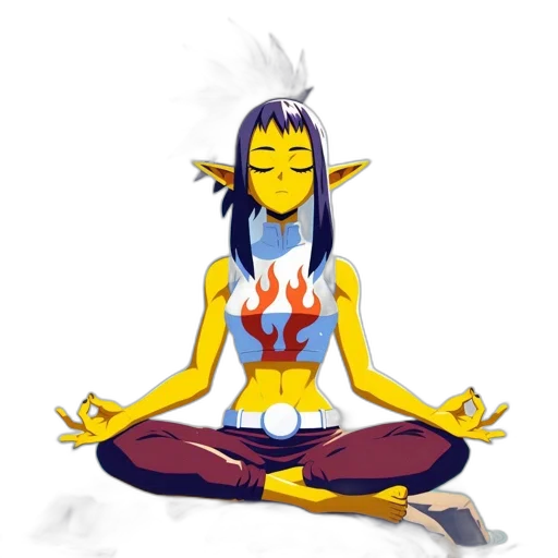 cartoon, pixel art, concept art, fantasy art, animated, character, yellow, skin transparent PNG cut-out