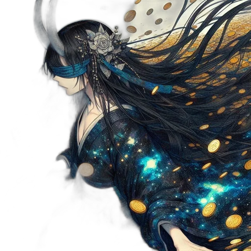 dress, dragon, hair, fantasy art, concept art, anime, watercolor, outer space transparent PNG cut-out