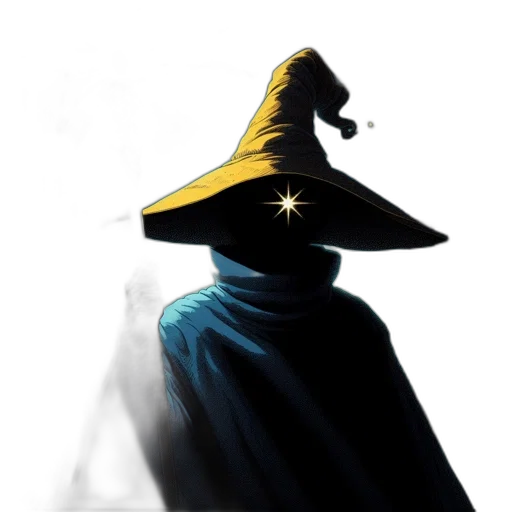 hat, staff, mask, crown, concept art, fantasy art, comic book art, pixel art transparent PNG cut-out