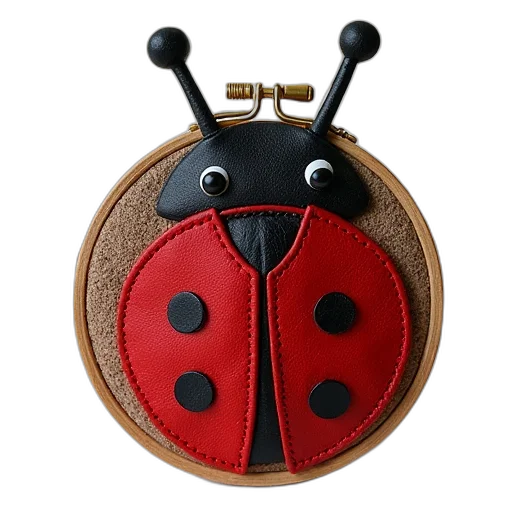 jewelry, ladybird, card, wallet, pouch, hoop transparent PNG cut-out