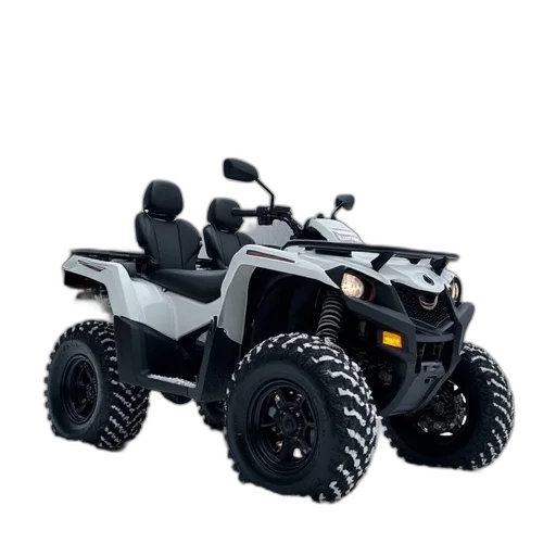 3d render, two, seat, can, outlander, atv transparent PNG cut-out