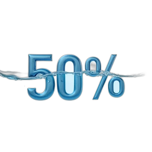 3d render, diagram, showing, number, solution, water transparent PNG cut-out