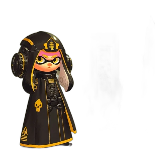 weapon, dress, mask, jacket, concept art, 3d render, fantasy art, cyberpunk transparent PNG cut-out