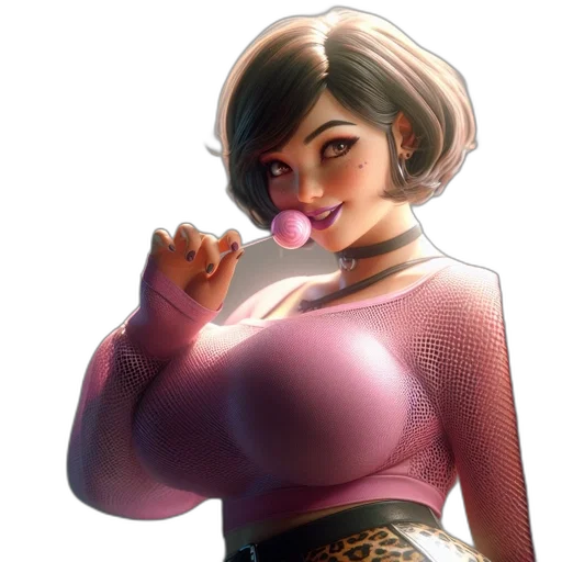 staff, dress, face, weapon, concept art, fantasy art, 3d render, comic book art transparent PNG cut-out