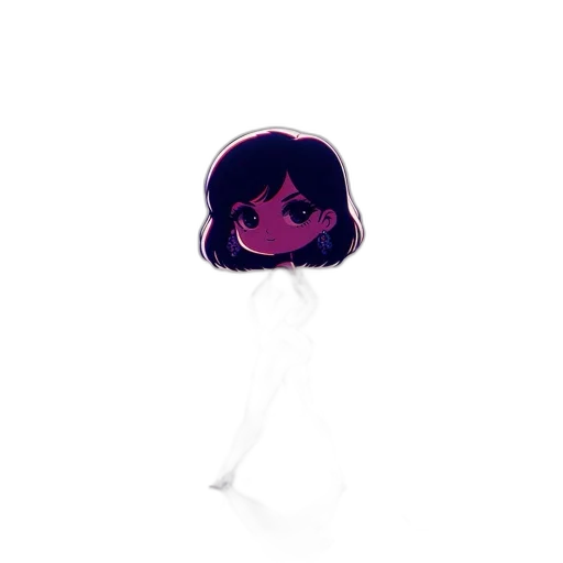 hair, creature, staff, face, pixel art, concept art, vaporwave, anime transparent PNG cut-out