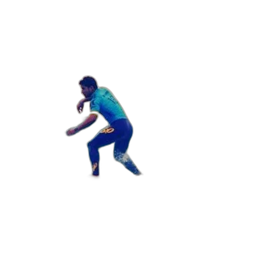 pixel art, surfer, blue, wetsuit, rides, wave, capturing, essence transparent PNG cut-out
