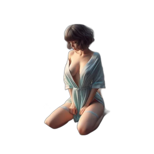 dress, jewelry, jacket, face, pixel art, concept art, photorealistic, fantasy art transparent PNG cut-out