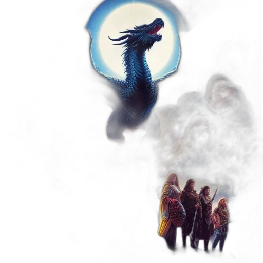 dragon, creature, animal, hair, concept art, fantasy art, comic book art, fog transparent PNG cut-out