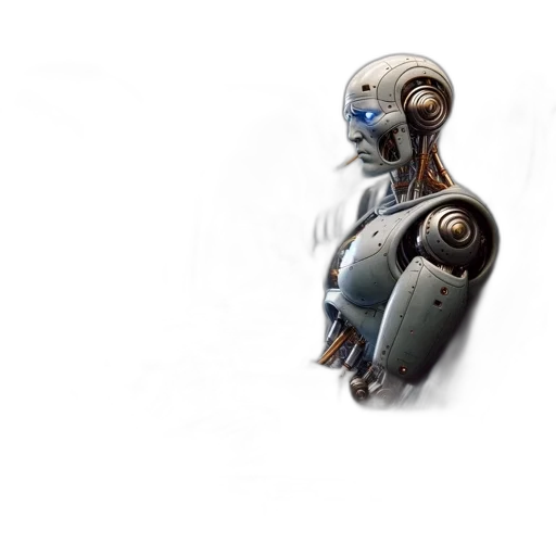 robot, creature, mask, animal, concept art, 3d render, fantasy art, cyberpunk transparent PNG cut-out