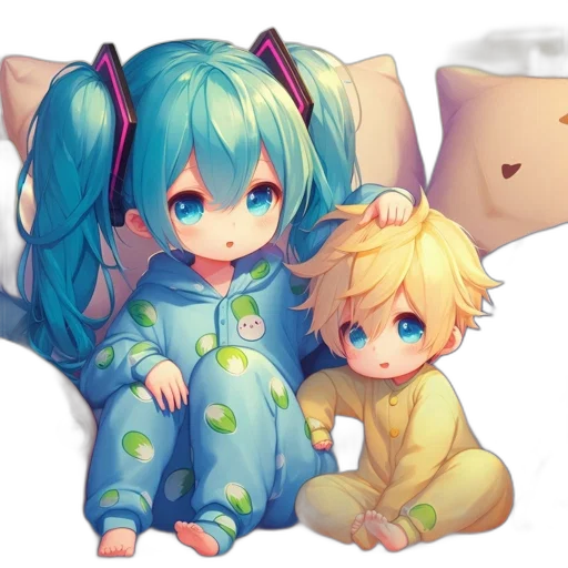 pixel art, anime, concept art, 3d render, night, blue, pastel, colorful transparent PNG cut-out