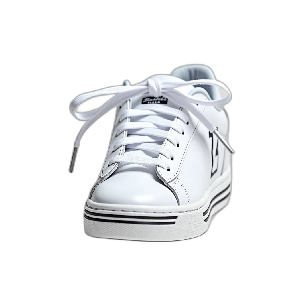 shoes, 3d render, photorealistic, monochrome, close-up, image, white, sneaker transparent PNG cut-out