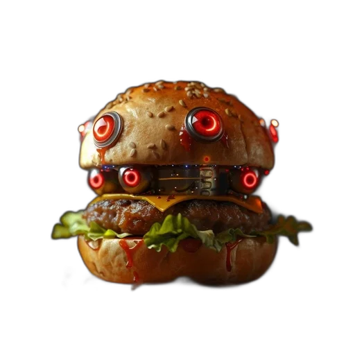food, robot, creature, animal, concept art, pixel art, 3d render, photorealistic transparent PNG cut-out