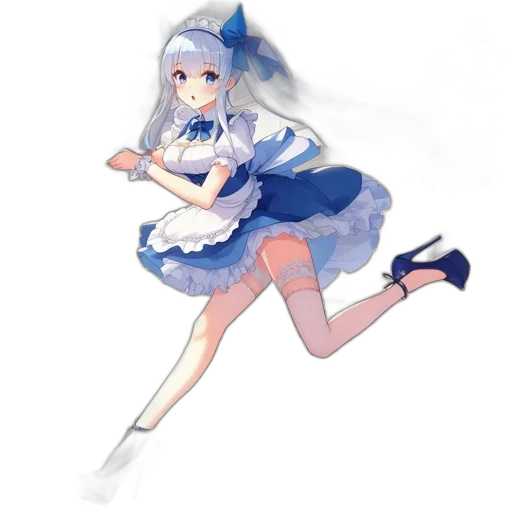 dress, staff, weapon, robot, anime, watercolor, concept art, pixel art transparent PNG cut-out