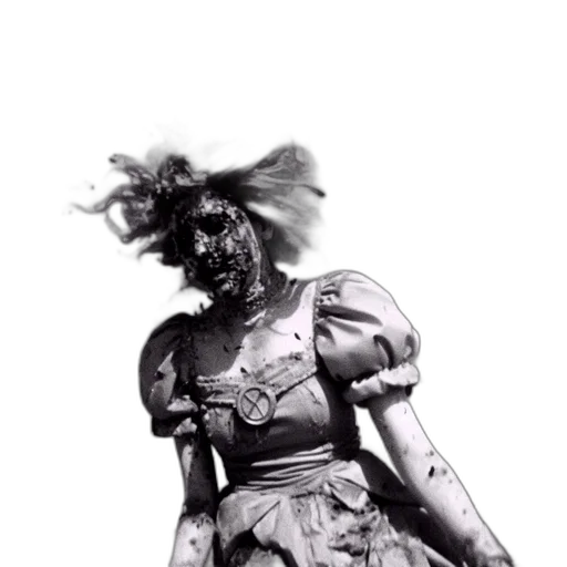 robot, mask, creature, dress, concept art, 3d render, cyberpunk, photorealistic transparent PNG cut-out