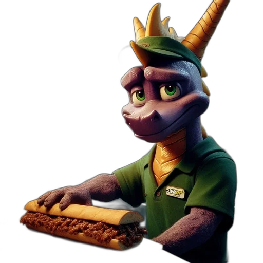 staff, animal, dragon, crown, concept art, fantasy art, 3d render, photorealistic transparent PNG cut-out