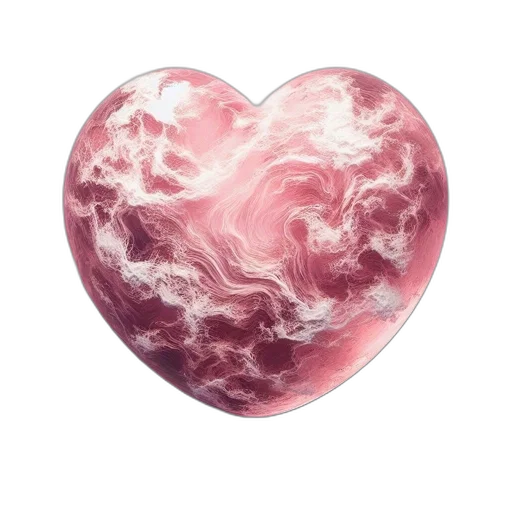 jewelry, food, photorealistic, watercolor, fantasy art, 3d render, heart-shaped, object transparent PNG cut-out