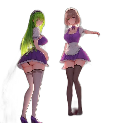 dress, concept art, 3d render, anime, fantasy art, neon lights, outer space, fog transparent PNG cut-out