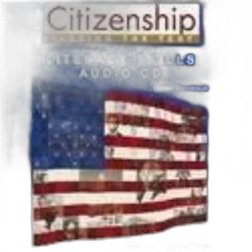 citizenship, audio, cover, featuring, american, flag, blue, background transparent PNG cut-out